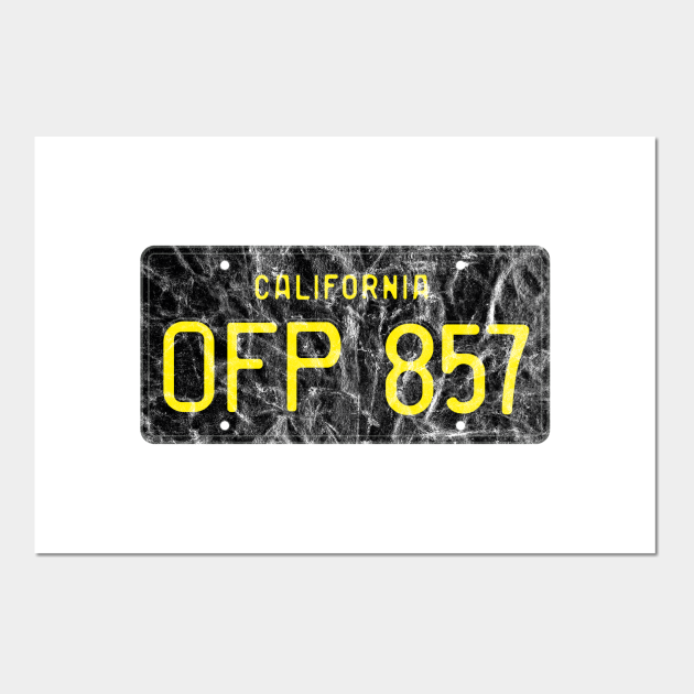 Grunge Herbie License Plate Herbie Posters and Art Prints TeePublic